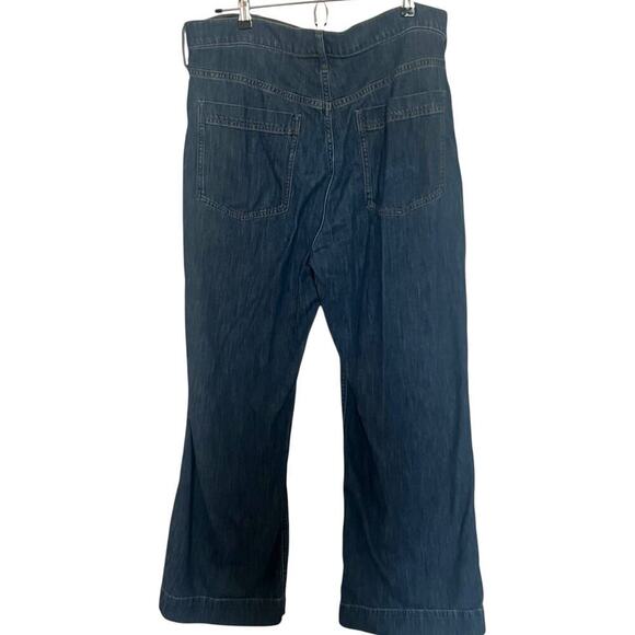 J.Crew Factory Women's Denim Trouser Pant Blue Size 33/16 - Picture 3 of 10